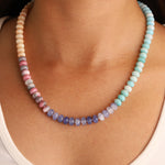 Charm Society-Ombré Beaded Necklace-Necklaces-Blue Ruby Jewellery-Vancouver Canada