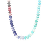 Charm Society-Ombré Beaded Necklace-Necklaces-Gold Plated, Seashell Mix-Blue Ruby Jewellery-Vancouver Canada