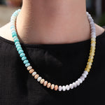 Charm Society-Ombré Beaded Necklace-Necklaces-Blue Ruby Jewellery-Vancouver Canada