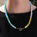 Charm Society-Ombré Beaded Necklace-Necklaces-Blue Ruby Jewellery-Vancouver Canada