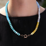 Charm Society-Ombré Beaded Necklace-Necklaces-Blue Ruby Jewellery-Vancouver Canada