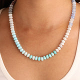 Charm Society-Ombré Beaded Necklace-Necklaces-Blue Ruby Jewellery-Vancouver Canada