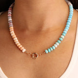 Charm Society-Ombré Beaded Necklace-Necklaces-Blue Ruby Jewellery-Vancouver Canada