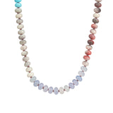 Charm Society-Ombré Beaded Necklace-Necklaces-Gold Plated, Golden Hour Mix-Blue Ruby Jewellery-Vancouver Canada