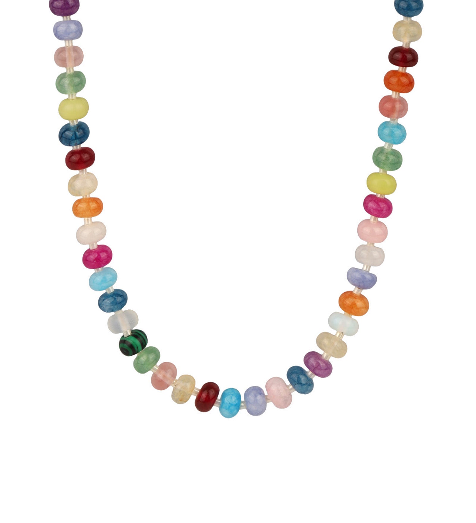 Charm Society-Kaleidoscope Gemstone Necklace | 6mm-Necklaces-Gold Filled, Colour Mix-Blue Ruby Jewellery-Vancouver Canada