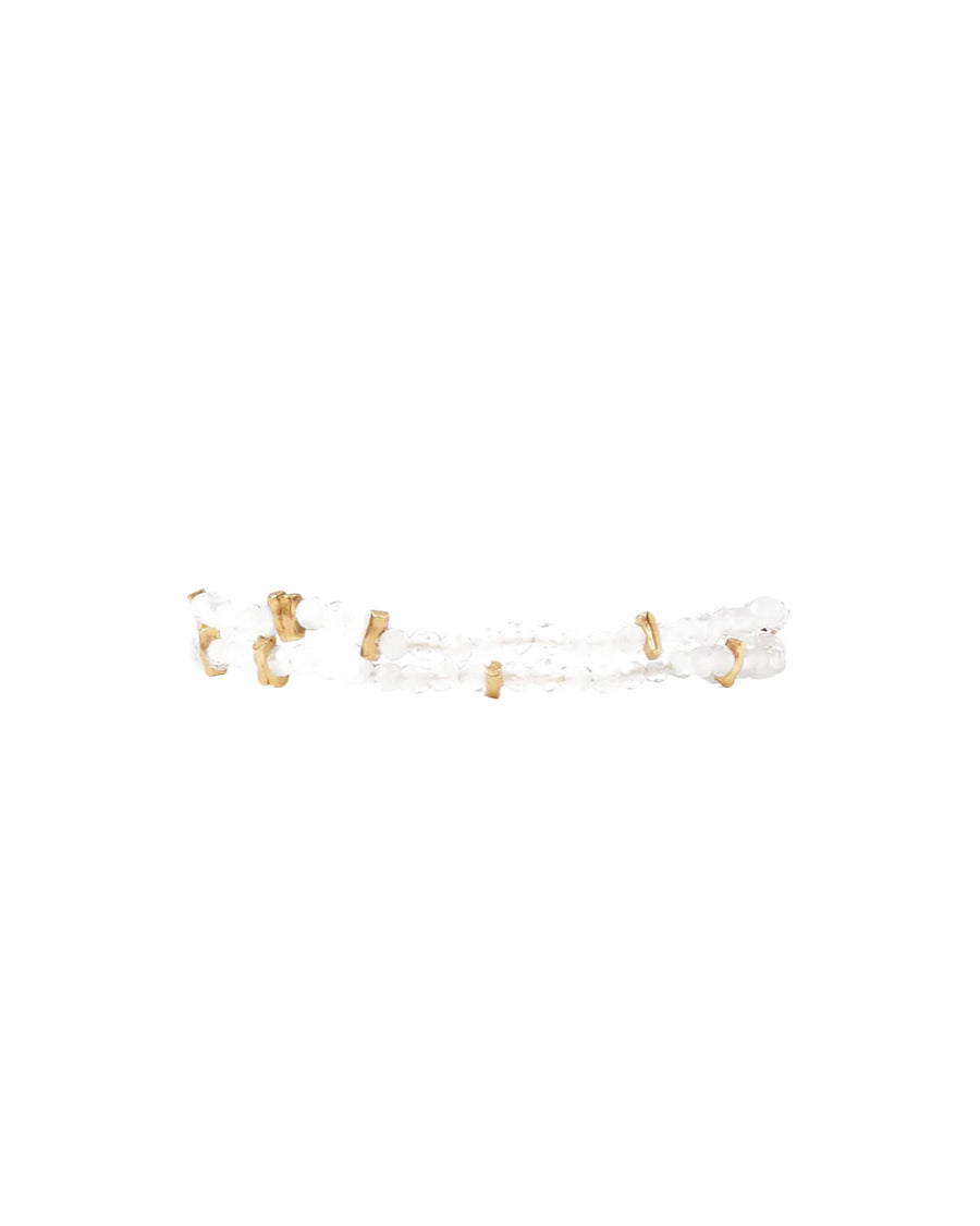 Chan Luu-Gold Element Naked Wrap Bracelet-Bracelets-18k Gold Vermeil, Moonstone-Blue Ruby Jewellery-Vancouver Canada
