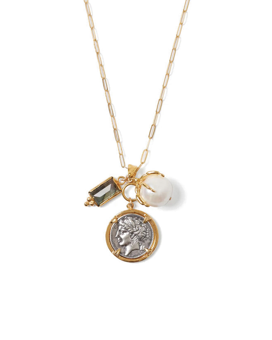 Dorothea Charm Necklace 18k Gold Vermeil, Sterling Silver