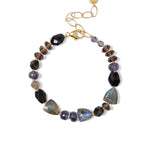 Viola Bracelet 18k Gold Vermeil, Iolite