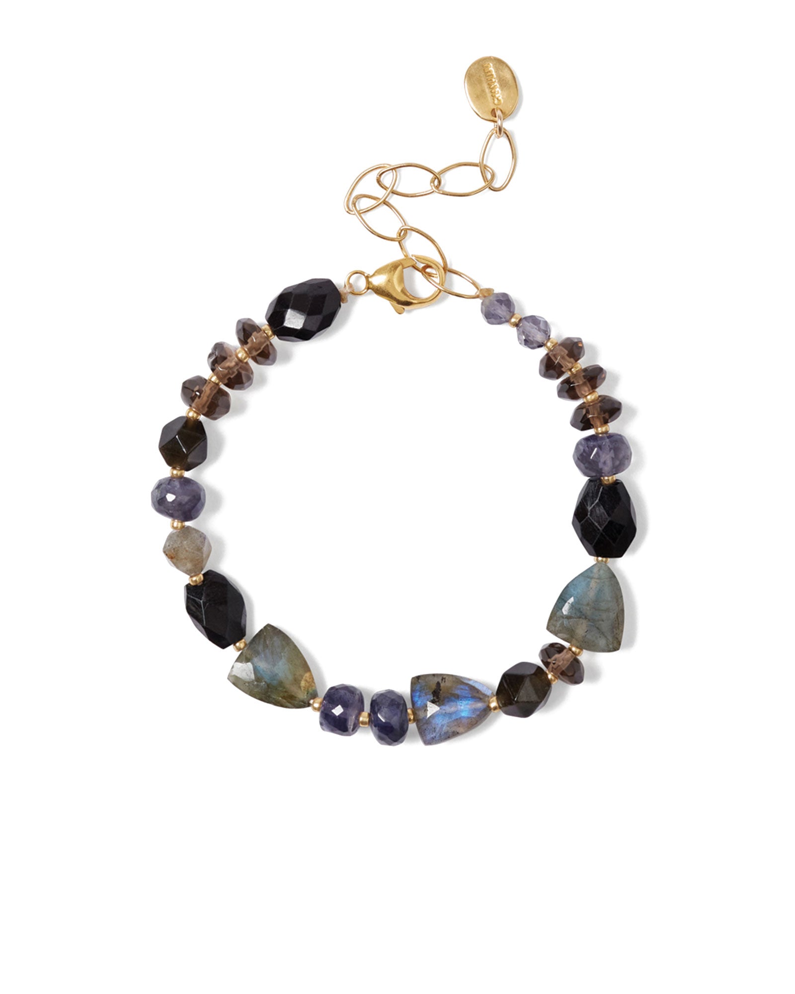 Viola Bracelet 18k Gold Vermeil, Iolite