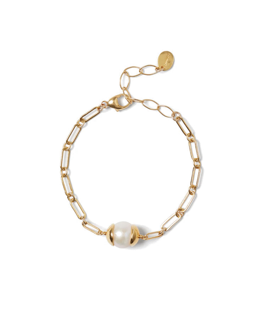 Maribel Bracelet 18k Gold Vermeil, White Pearl