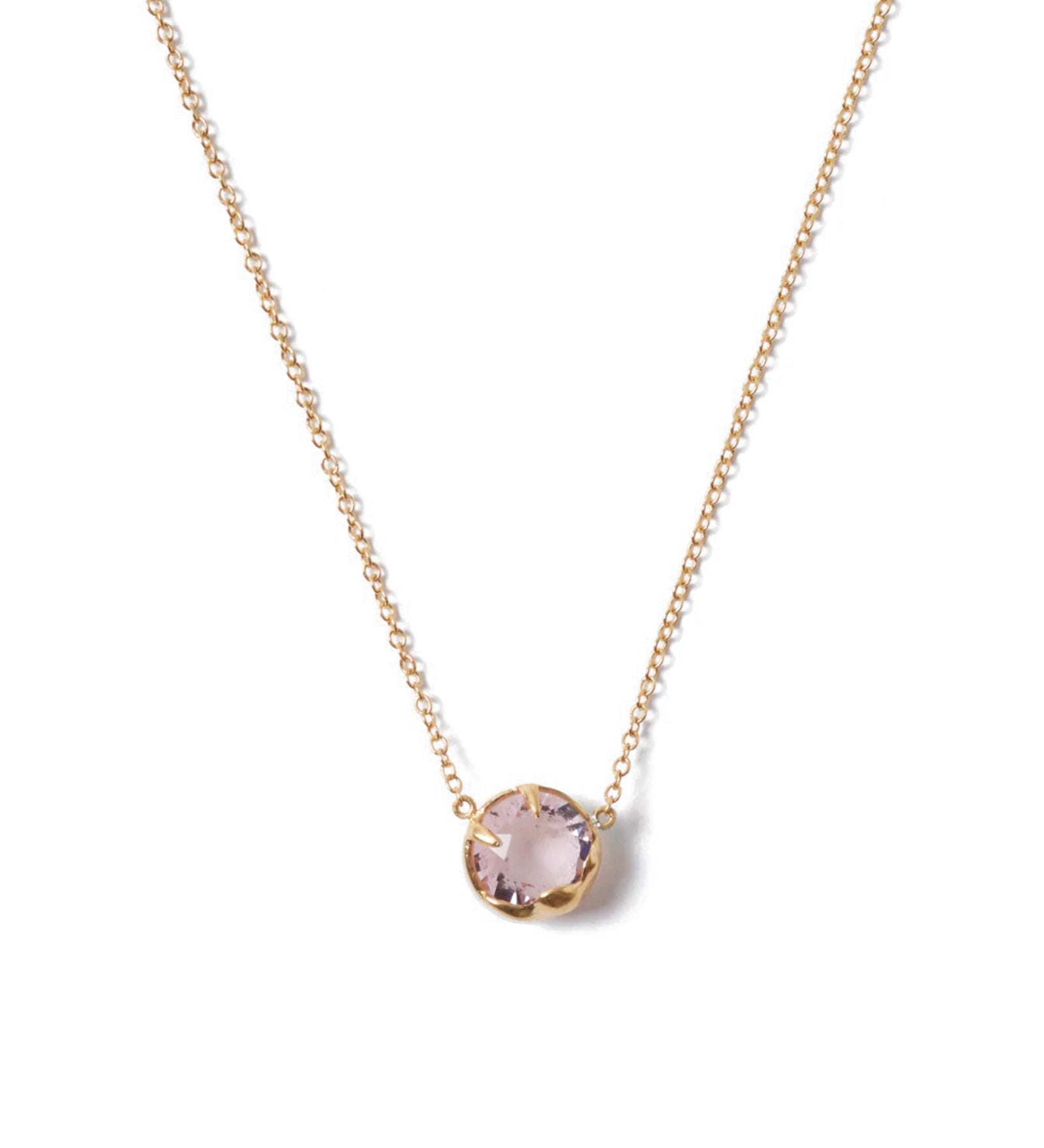 June Birthstone Necklace 18k Gold Vermeil, Alexandrite Crystal