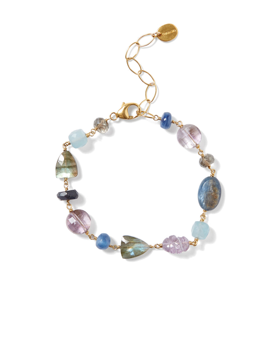 Maeve Bracelet | Blue Mix 18k Gold Vermeil, White Pearl