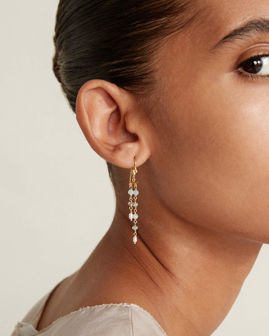 Talia Drop Earrings | Maxi 18k Gold Vermeil, White Pearl
