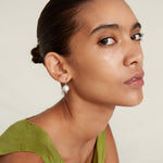 Kaia Earrings 14k Yellow Gold, White Pearl, Diamond