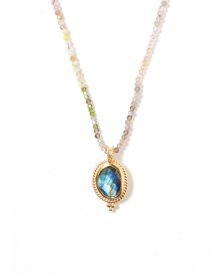 Calypso Necklace 18k Gold Vermeil, White Pearl