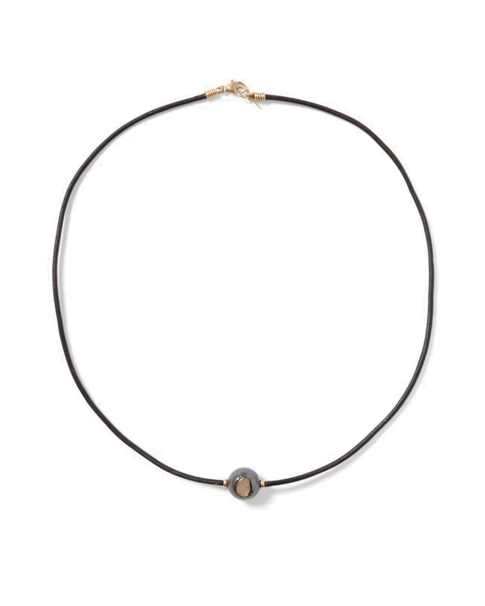 Kaia Necklace 14k Yellow Gold, White Pearl