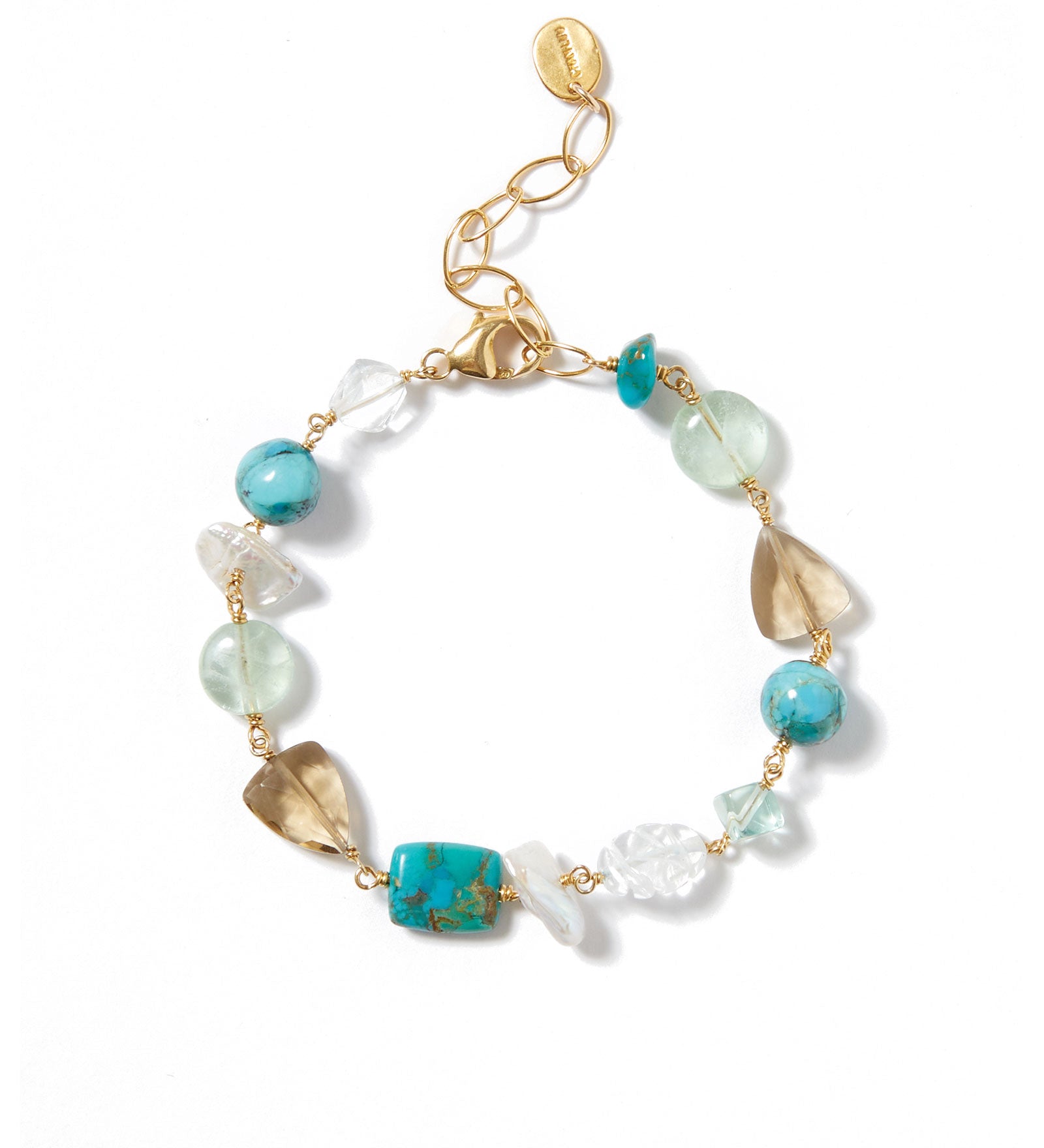 Maeve Bracelet | Turquoise Mix 18k Gold Vermeil, Turquoise