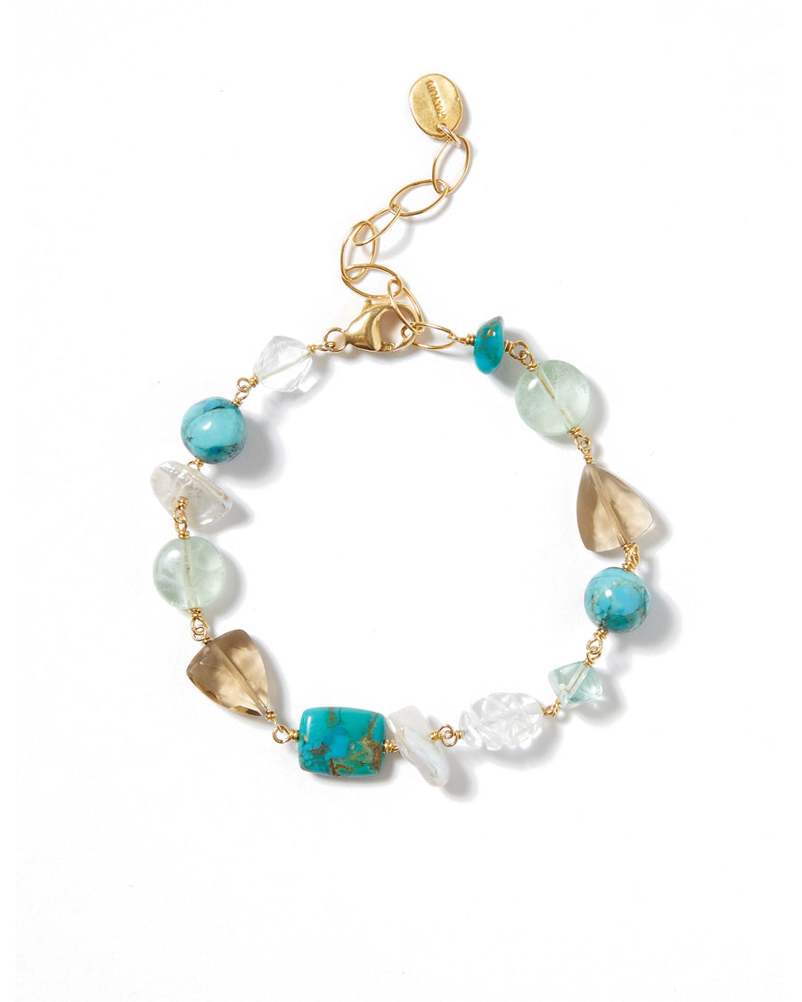 Maeve Bracelet | Turquoise Mix 18k Gold Vermeil, Turquoise