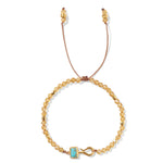 Chan Luu-Bermuda Bracelet-Bracelets-18k Gold Vermeil, Citrine-Blue Ruby Jewellery-Vancouver Canada