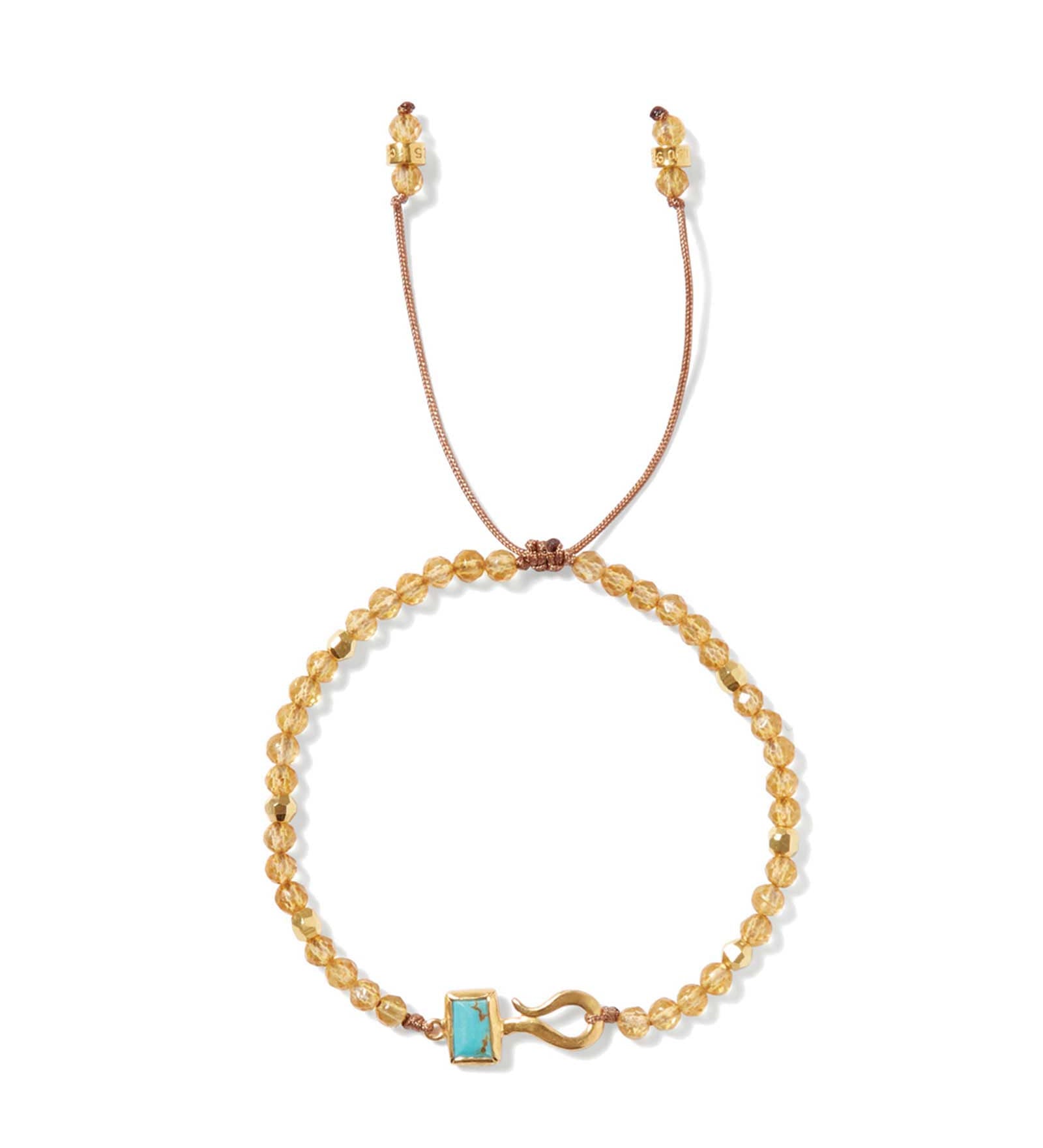 Chan Luu-Bermuda Bracelet-Bracelets-18k Gold Vermeil, Citrine-Blue Ruby Jewellery-Vancouver Canada