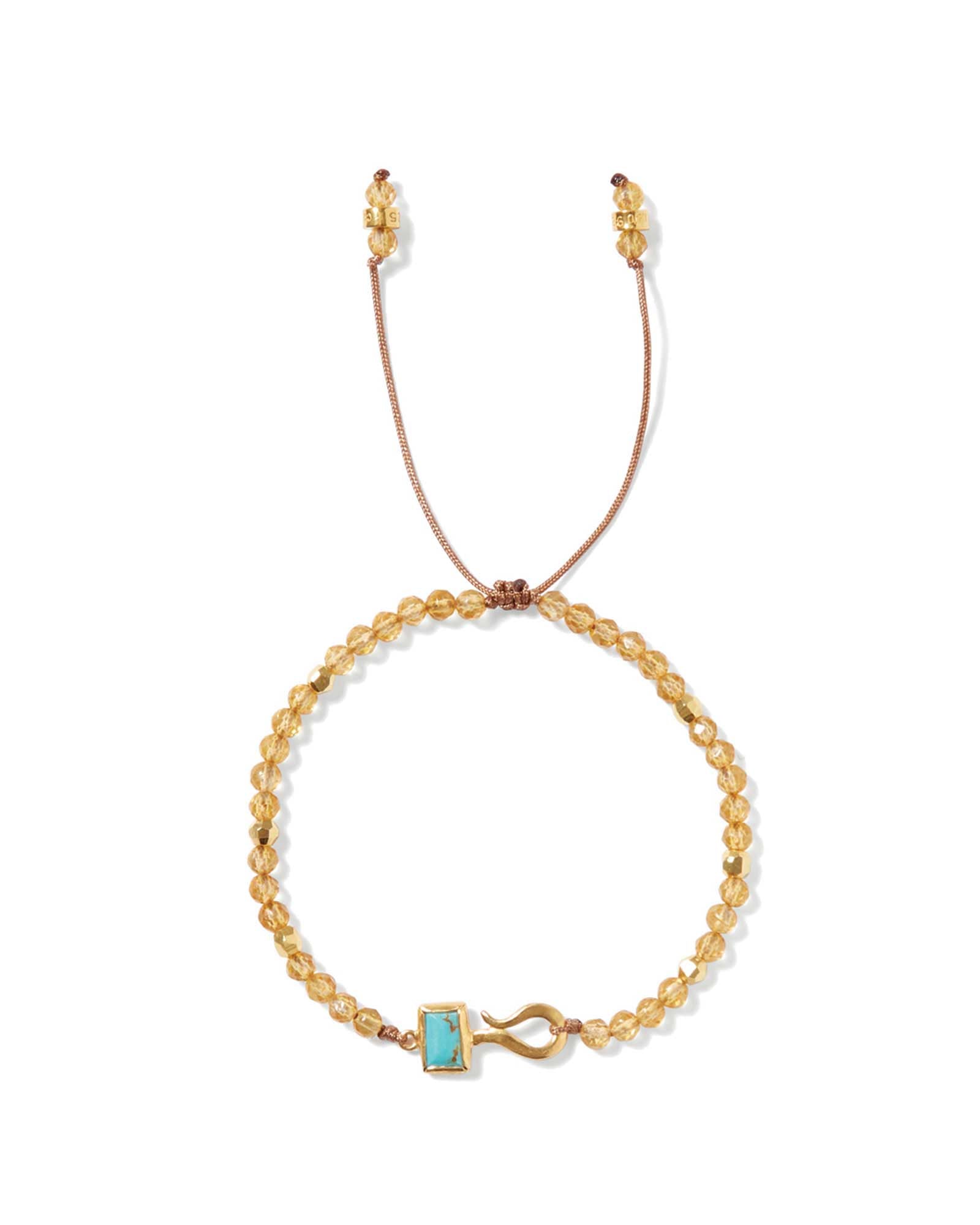 Chan Luu-Bermuda Bracelet-Bracelets-18k Gold Vermeil, Citrine-Blue Ruby Jewellery-Vancouver Canada