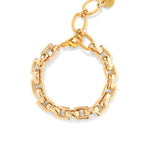 Ellis Chain Link Bracelet 18k Gold Plated