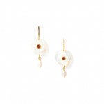 Rosalie Earrings 18k Gold Vermeil, Mother of Pearl