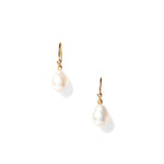 Edison Earrings 14k Yellow Gold, Diamond