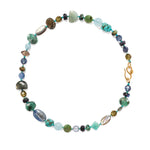 Pandora Necklace | Green Mix 18k Gold Vermeil, Abalone