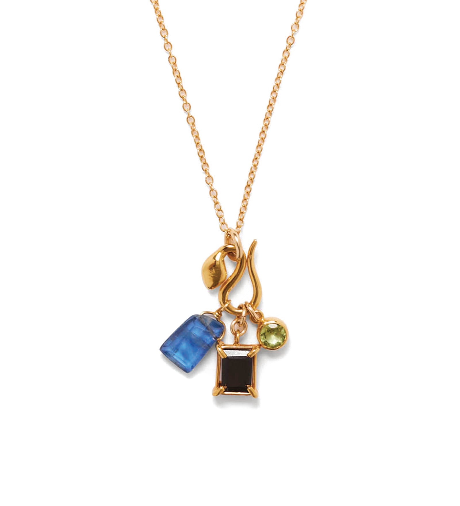 Cobra Necklace 18k Gold Vermeil, Kyanite