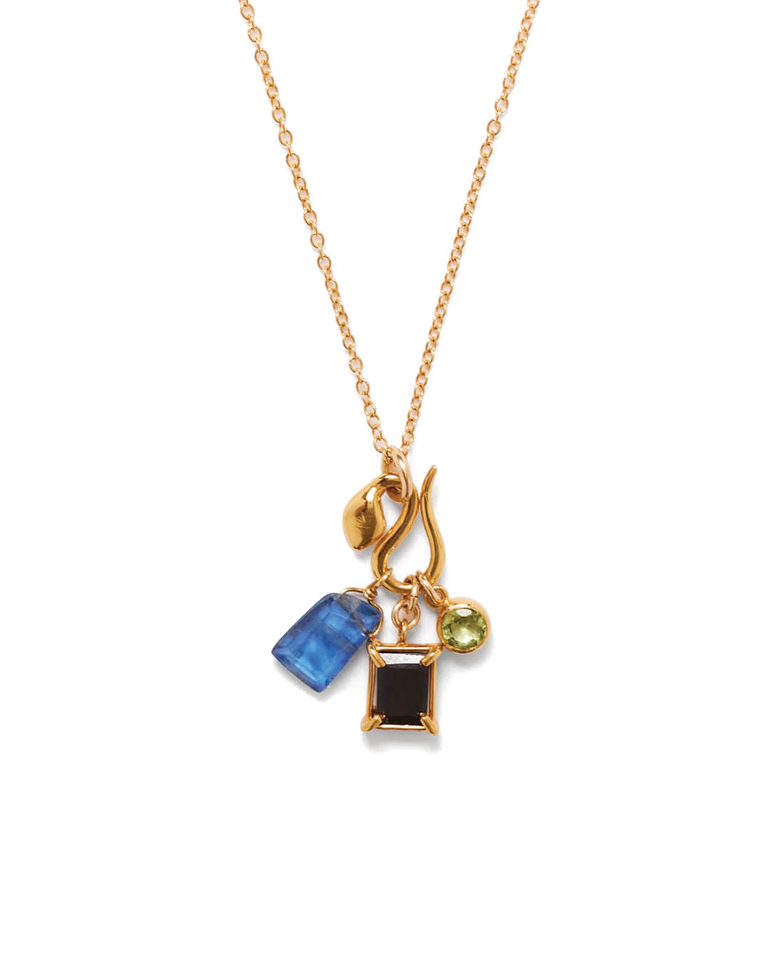 Cobra Necklace 18k Gold Vermeil, Kyanite