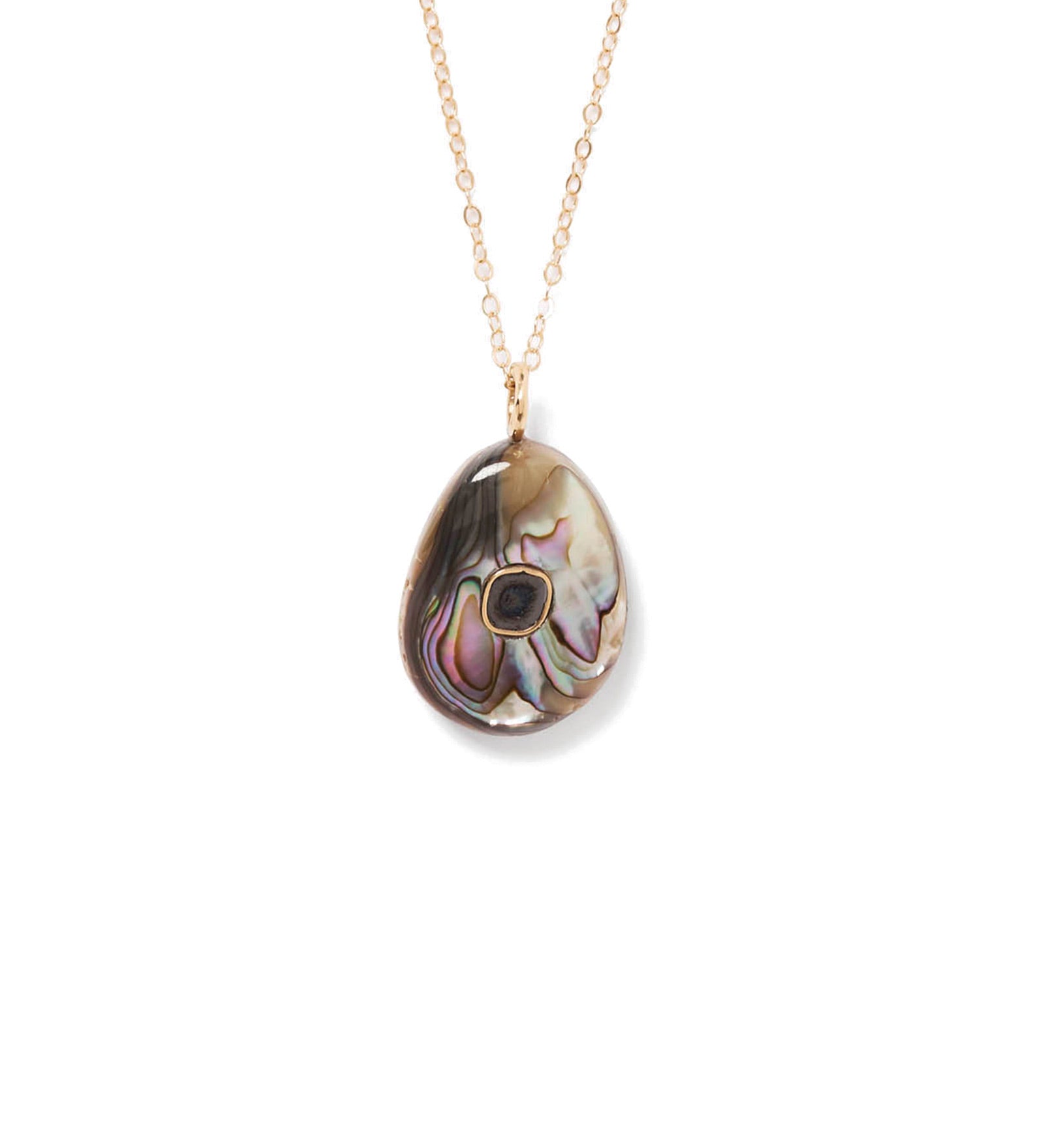 Oasis Necklace 14k Yellow Gold, Diamond