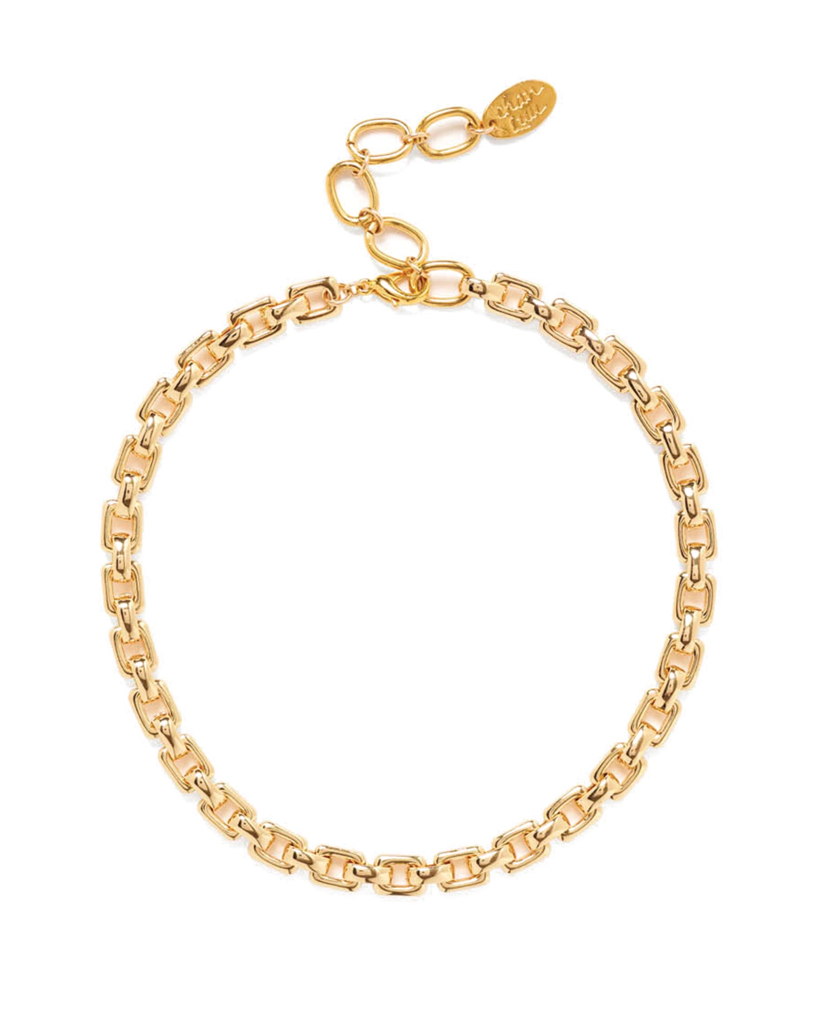 Ellis Chain Link Necklace 18k Gold Plated
