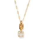 Ellis Necklace 18k Gold Plated, Crystal