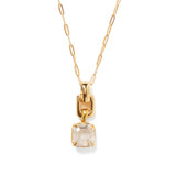 Ellis Necklace 18k Gold Plated, Crystal