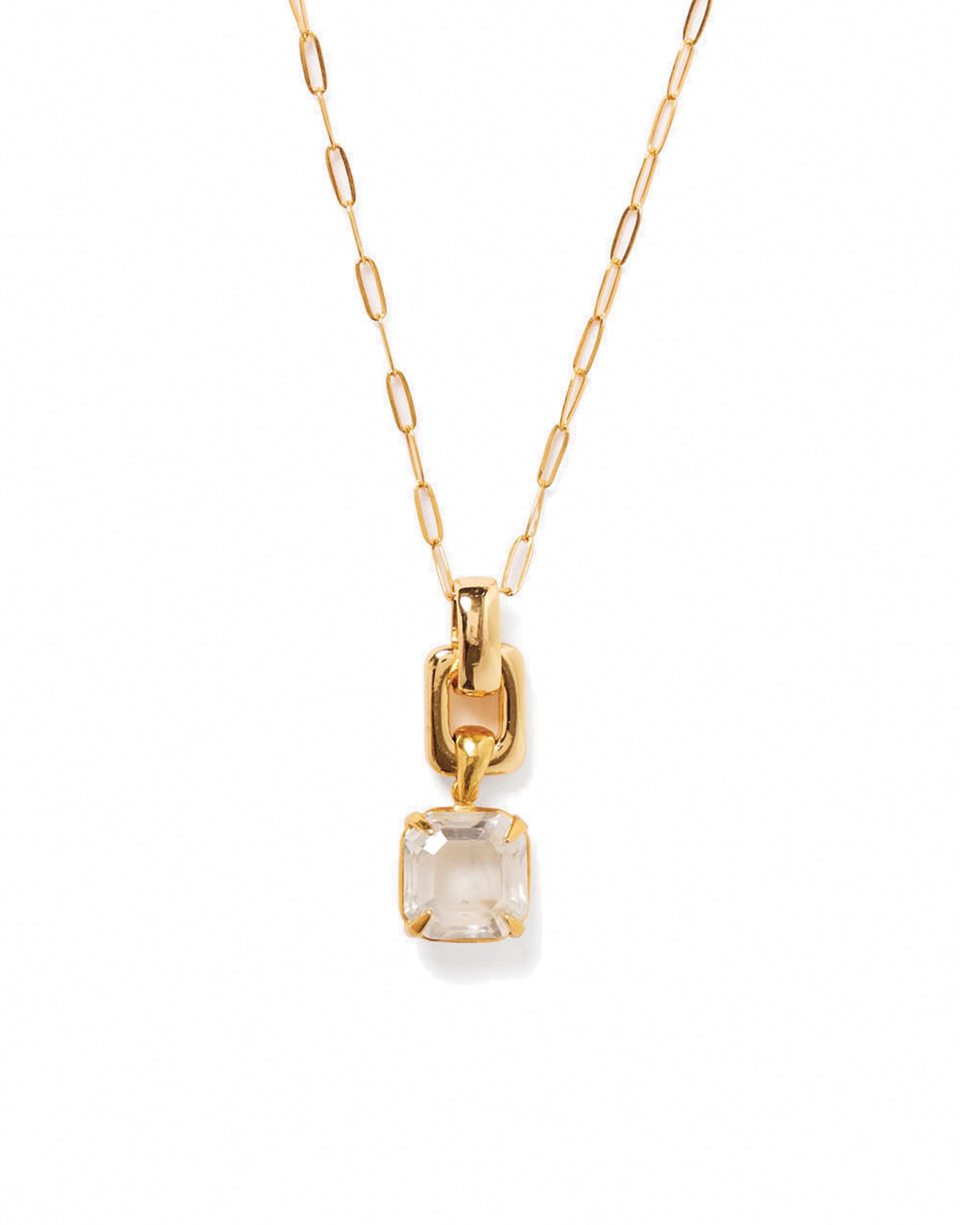 Ellis Necklace 18k Gold Plated, Crystal