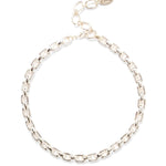 Ellis Chain Link Necklace Silver Plated
