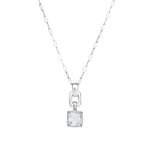 Chan Luu-Ellis Necklace-Necklaces-Silver Plated, Crystal-Blue Ruby Jewellery-Vancouver Canada