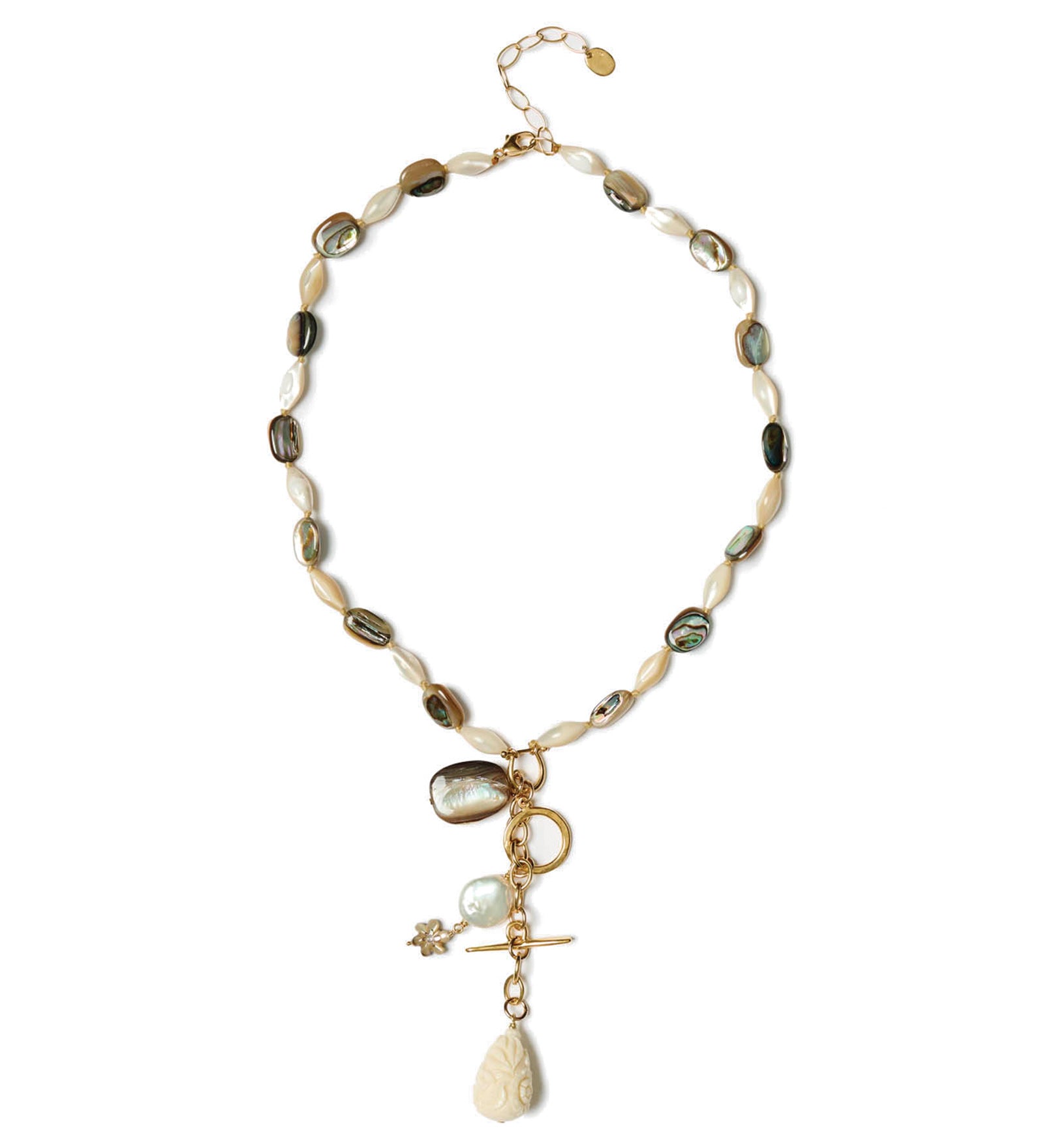 Alexandria Necklace 18k Gold Vermeil, White Pearl