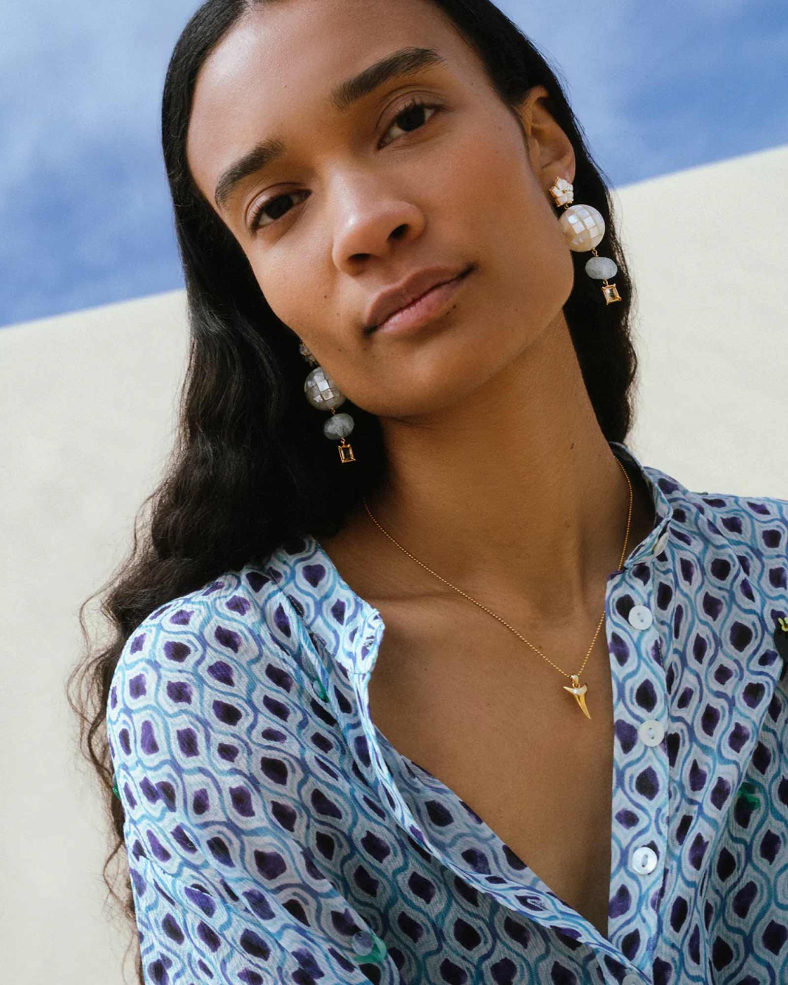 Chan Luu-Mako Diamond Necklace-Necklaces-Blue Ruby Jewellery-Vancouver Canada