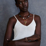 Chan Luu-Mixed Shape Stone Necklace-Necklaces-Blue Ruby Jewellery-Vancouver Canada