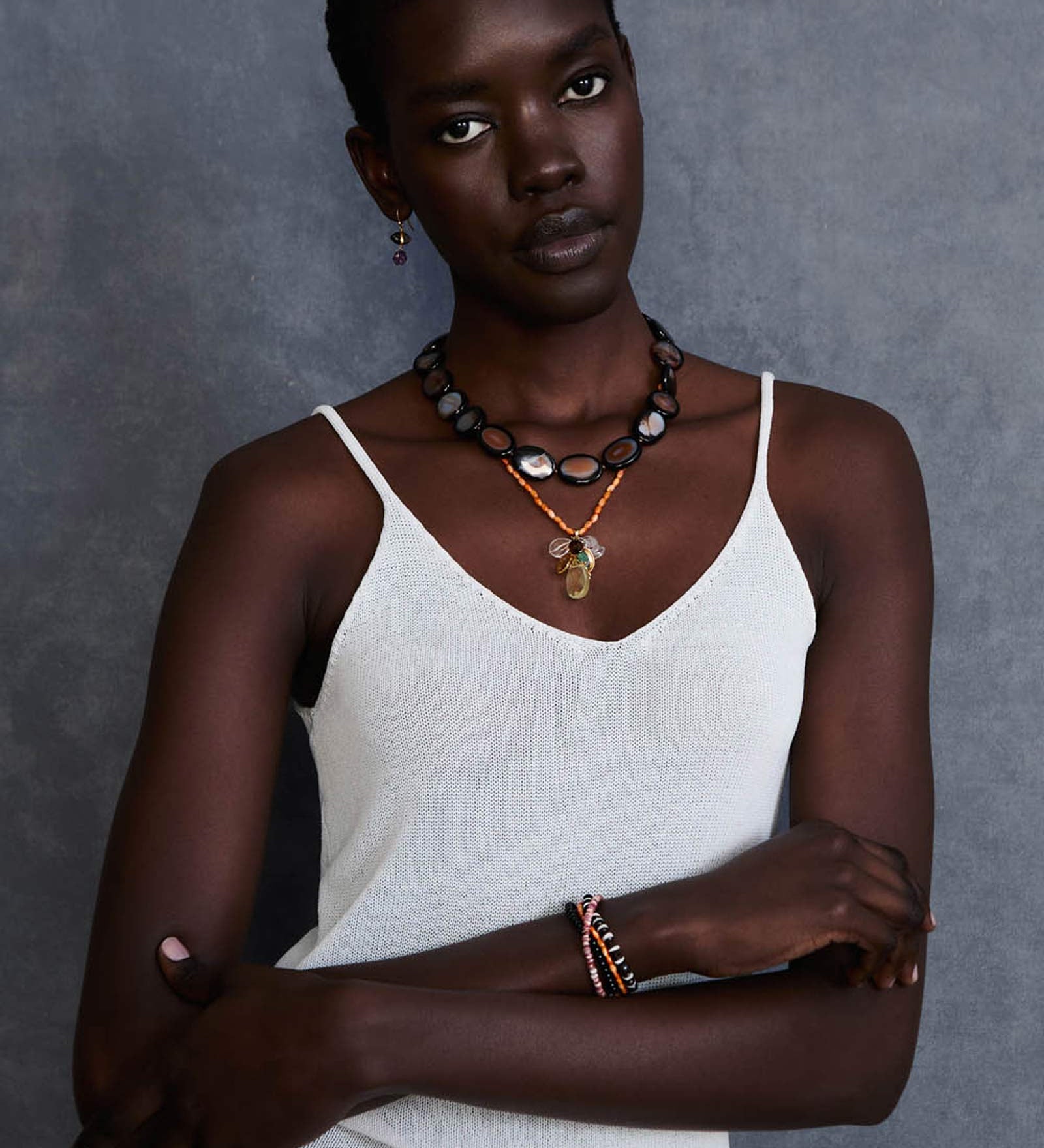 Chan Luu-Mixed Shape Stone Necklace-Necklaces-Blue Ruby Jewellery-Vancouver Canada