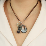 Chan Luu-Narcissus Charm Necklace-Necklaces-Blue Ruby Jewellery-Vancouver Canada