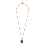 Elephant Stone Drop Necklace 18k Gold Vermeil, Lapis, Citrine