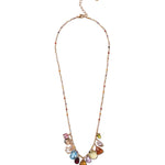 Mixed Stone & Crystal Necklace 18k Gold Vermeil, Quartz, Crystal, Amethyst