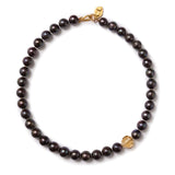 Lark Necklace Peacock Pearl 18k Gold Vermeil, Freshwater Pearl, Citrine