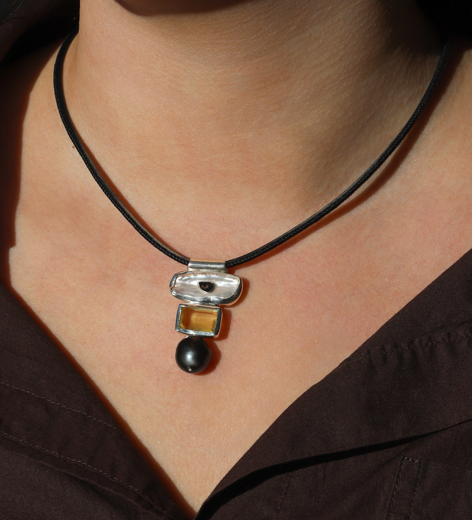 Chan Luu-Oasis Collar Necklace-Necklaces-Blue Ruby Jewellery-Vancouver Canada