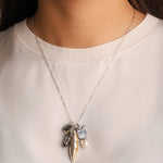 Chan Luu-Peapod and Owl Charm Necklace-Necklaces-Blue Ruby Jewellery-Vancouver Canada