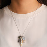 Chan Luu-Peapod and Owl Charm Necklace-Necklaces-Blue Ruby Jewellery-Vancouver Canada