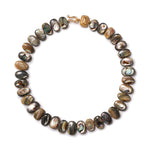 Abalone Collar 18k Gold Vermeil, Abalone, Citrine